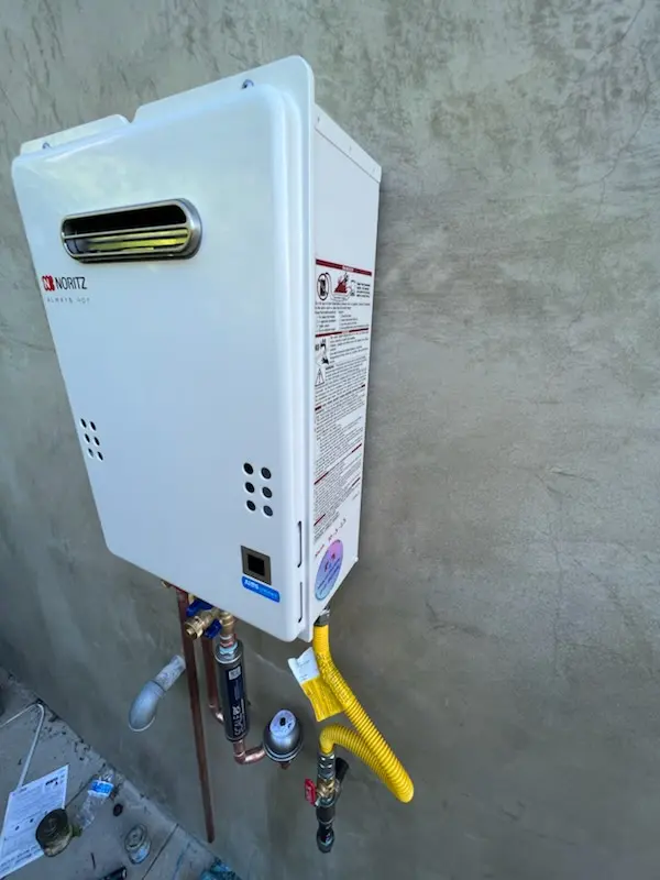 Tankless water heater installation for Audubon South homes